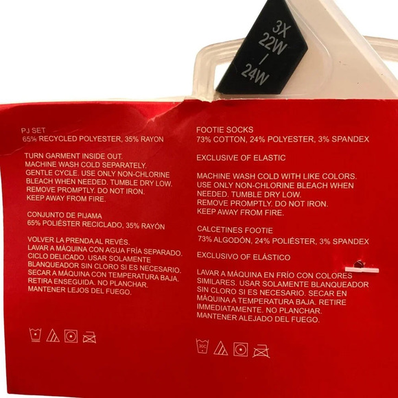 Coca-Cola 3 Piece Pajama Set, Size 3X, Pink Tank Top Shorts Socks, New w Defects - Picture 7 of 16